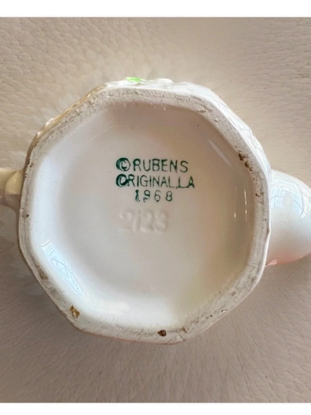 Vintage Rubens White Ceramic Daisy Mini 5